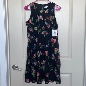 BNWT Calvin Klein Floral Embroidered Shift Dress Sz 6 RRP $179